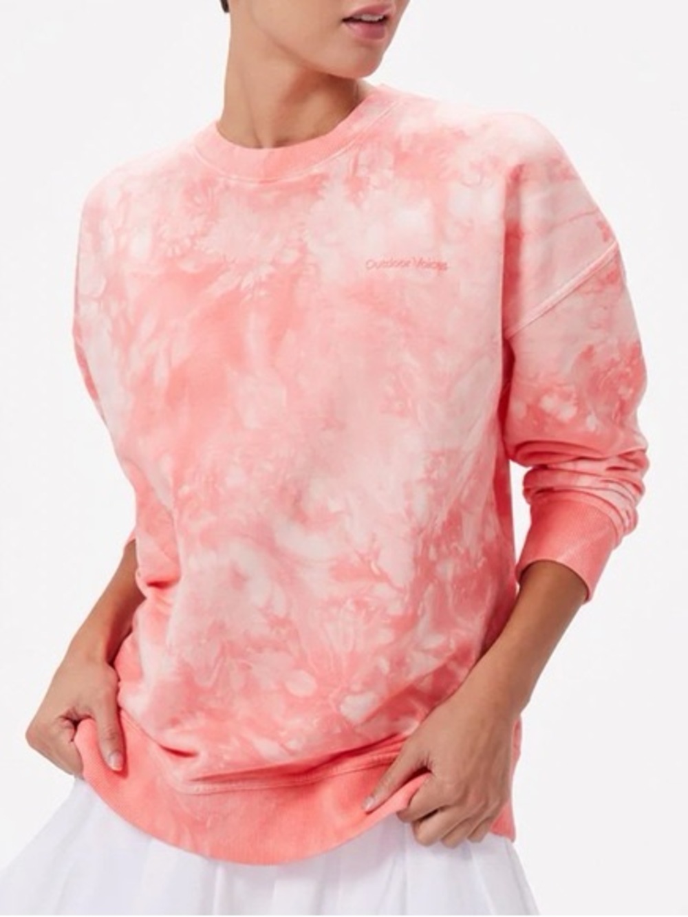 Outdoor Voices Lantana Tie-Dye Crewneck Sweater